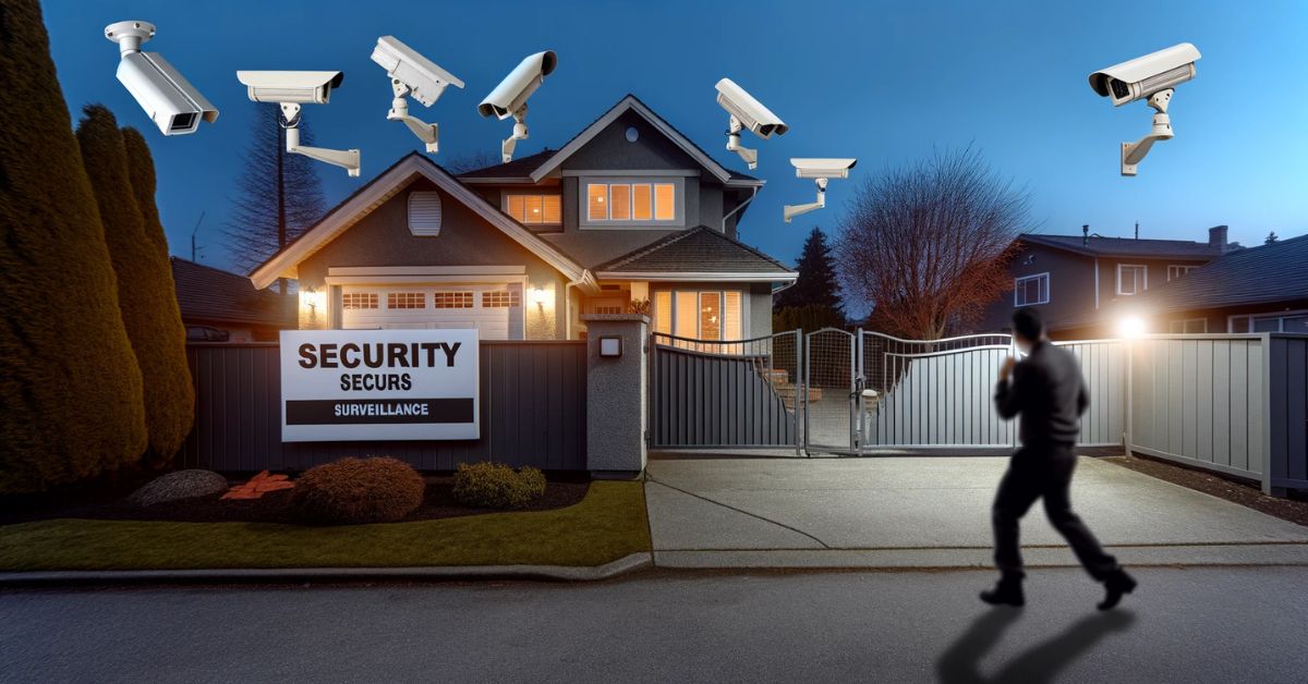 Skilt med at dit hjem er sikret med et alarmsystem